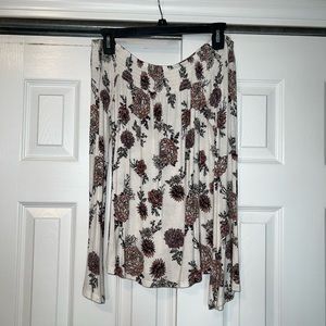 Small Off-Shoulder White Floral Bell Sleeve top